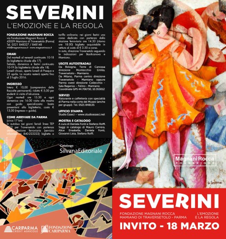 Invito inaugurale mostra Severini presso Fondazione Magnani Rocca-2